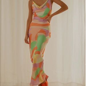 Peppermayo Escapade Slip Maxi Dress - Paloma - Size 4